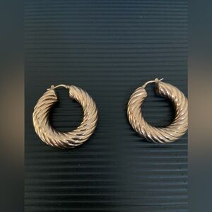 Italian 925 lightweight hoops